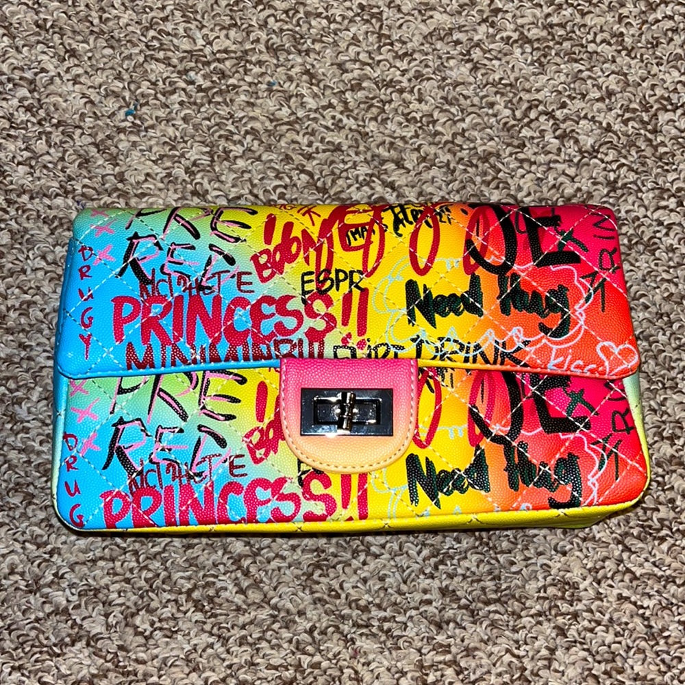 Multicolored Clutch bag